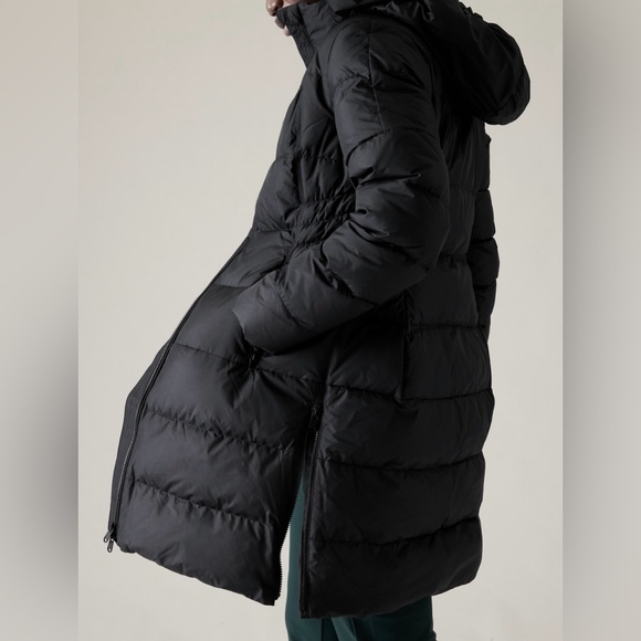 Athleta Downtown Puffer Parka // Black - Picture 6 of 15